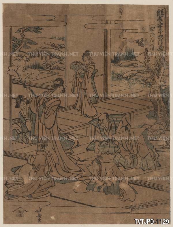 Tranh Nhật Bản  cổ Ukiyo-e -Ancient Japanese woodblock prints.