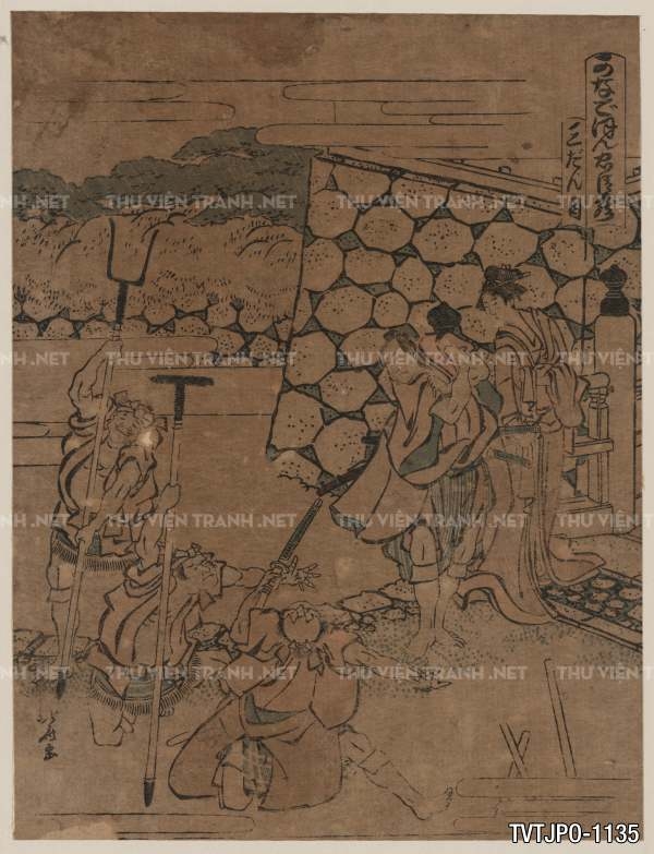 Tranh Nhật Bản  cổ Ukiyo-e -Ancient Japanese woodblock prints.