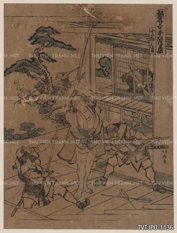 Tranh Nhật Bản  cổ Ukiyo-e -Ancient Japanese woodblock prints.