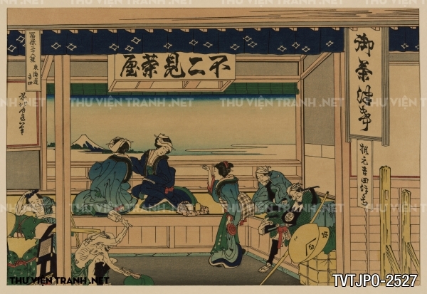 Tranh Nhật cổ vẽ tay Ukiyo-e 2
