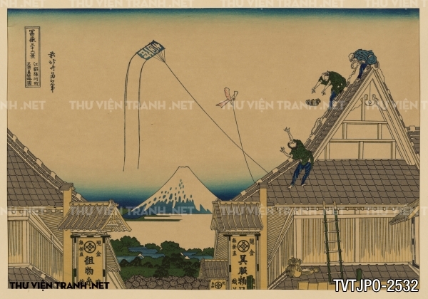 Tranh Nhật cổ vẽ tay Ukiyo-e 2