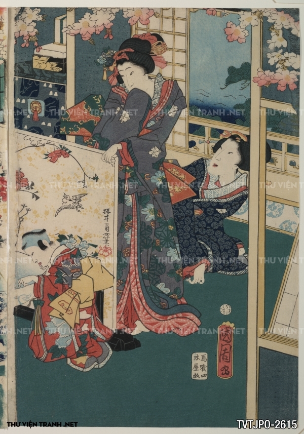 Tranh Ukiyo-e Nhật Bản cổ về cuộc sống người Nhật xưa