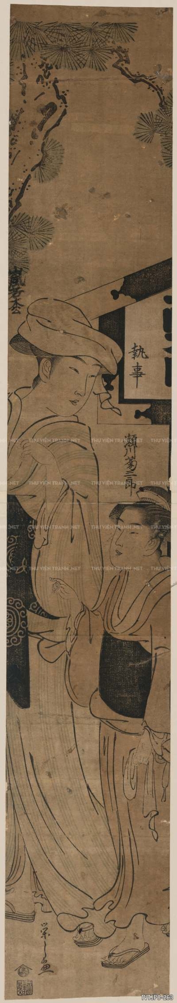 Tranh cổ Nhật bản Ukiyo-e- Tranh khắc gỗ
