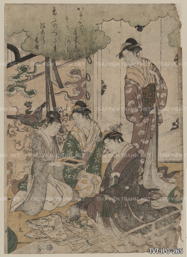 Tranh cổ Nhật bản Ukiyo-e- Tranh khắc gỗ