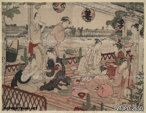 Tranh Ukiyo-e Nhật Bản cổ về cuộc sống người Nhật xưa