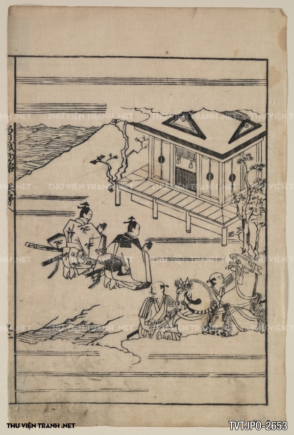 Tranh Nhật cổ vẽ tay Ukiyo-e 3