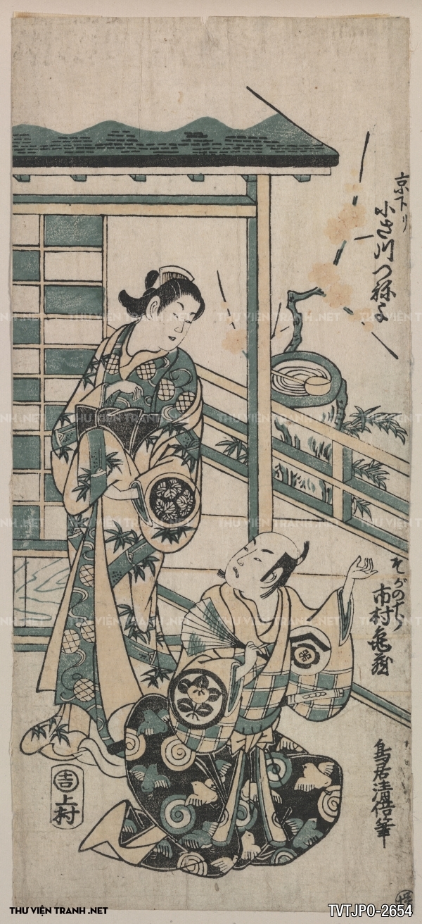 Tranh Nhật cổ vẽ tay Ukiyo-e 3