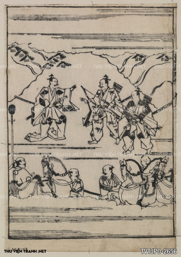 Tranh Nhật cổ vẽ tay Ukiyo-e 3