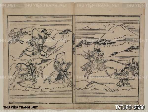 Tranh Nhật cổ vẽ tay Ukiyo-e 3