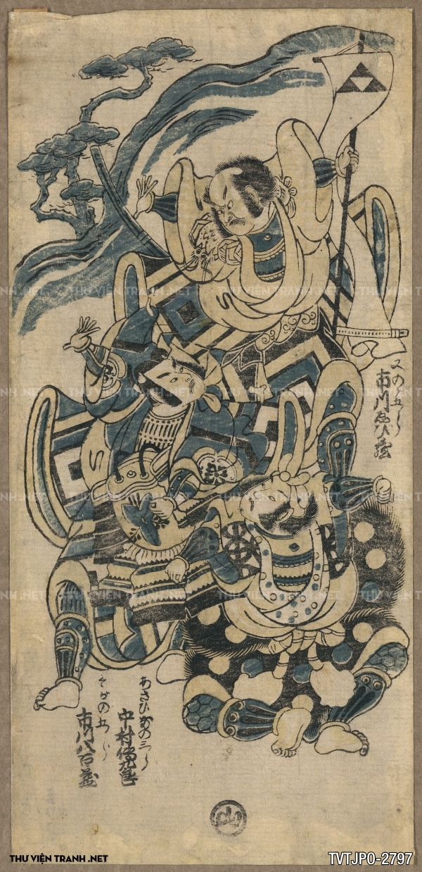 Tranh Nhật cổ Ukiyo-e vẽ tay