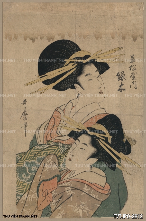 Tranh Nhật cổ Ukiyo-e vẽ tay