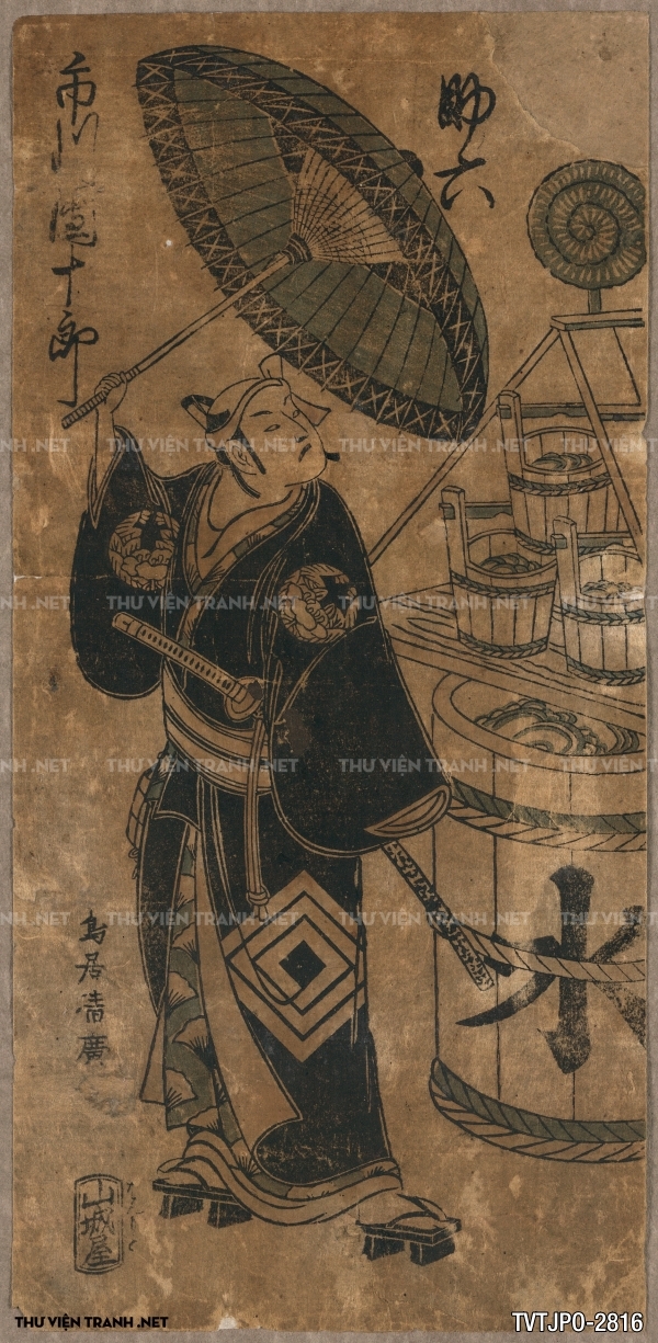 Tranh Nhật cổ Ukiyo-e vẽ tay