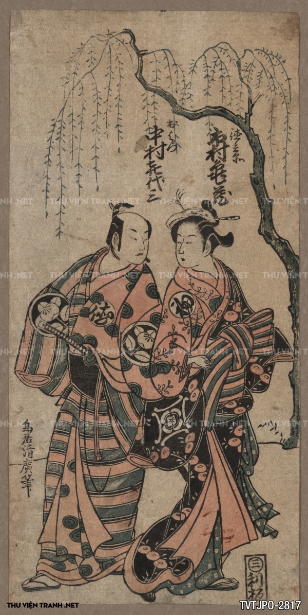Tranh Nhật cổ Ukiyo-e vẽ tay