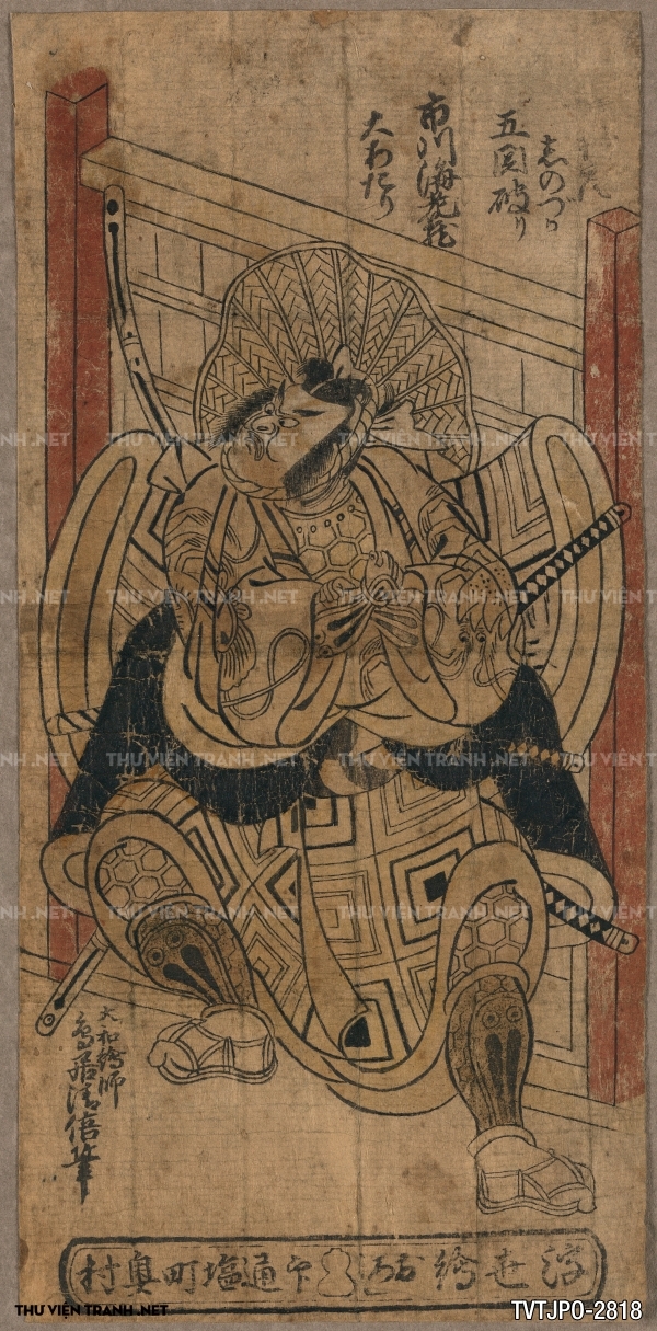 Tranh Nhật cổ Ukiyo-e vẽ tay