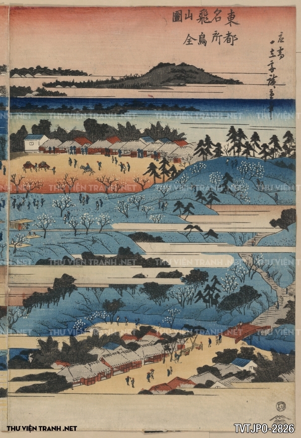 Tranh Nhật cổ Ukiyo-e vẽ tay