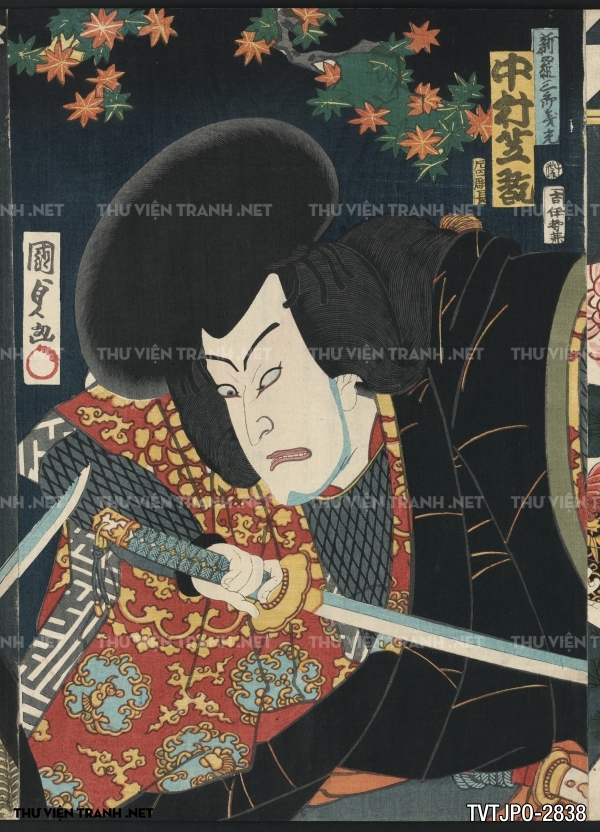 Tranh Nhật cổ Ukiyo-e vẽ tay
