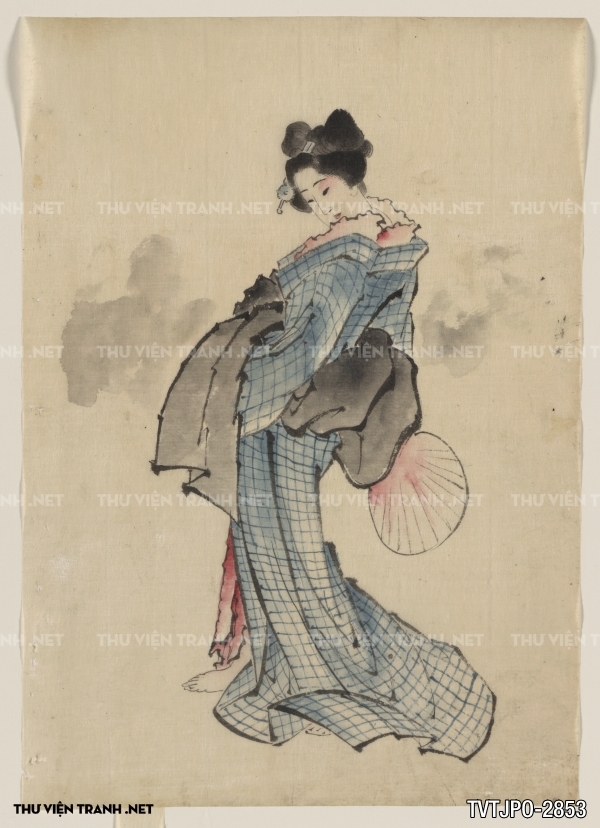 Tranh Nhật cổ Ukiyo-e vẽ tay