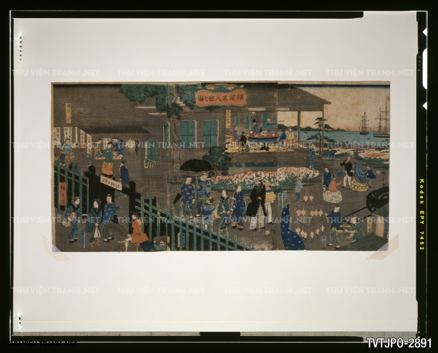 Tranh Nhật cổ Ukiyo-e vẽ tay