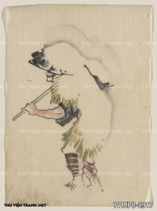 Tranh cổ Nhật Bản vẽ tay