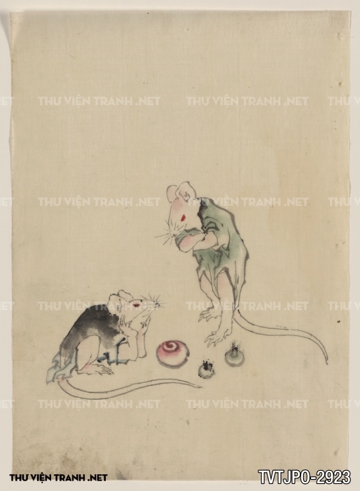 Tranh cổ Nhật Bản vẽ tay