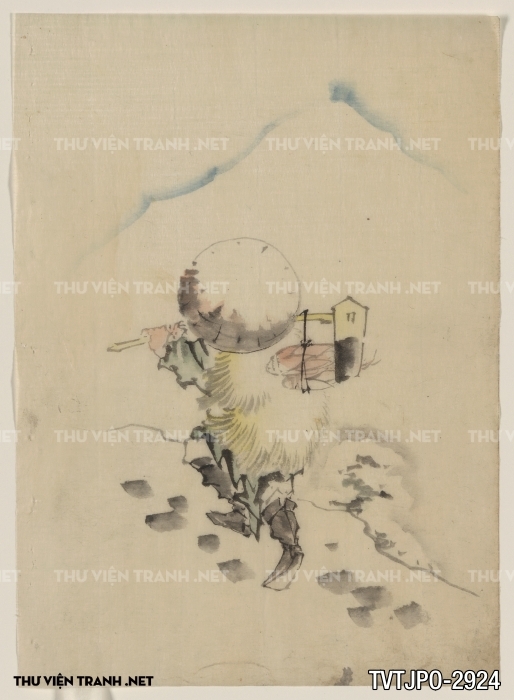 Tranh cổ Nhật Bản vẽ tay