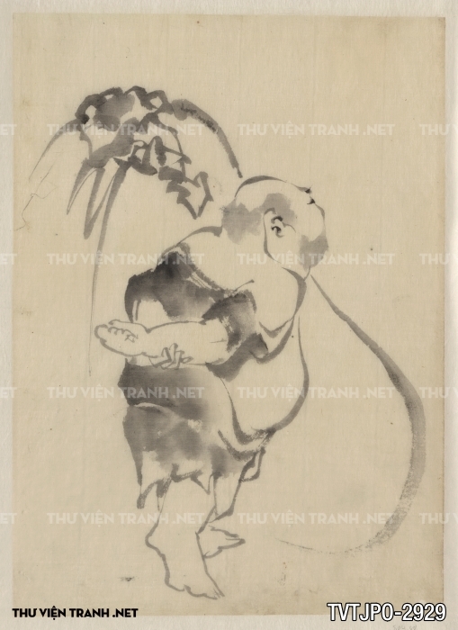Tranh cổ Nhật Bản vẽ tay
