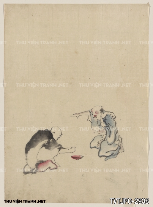 Tranh cổ Nhật Bản vẽ tay