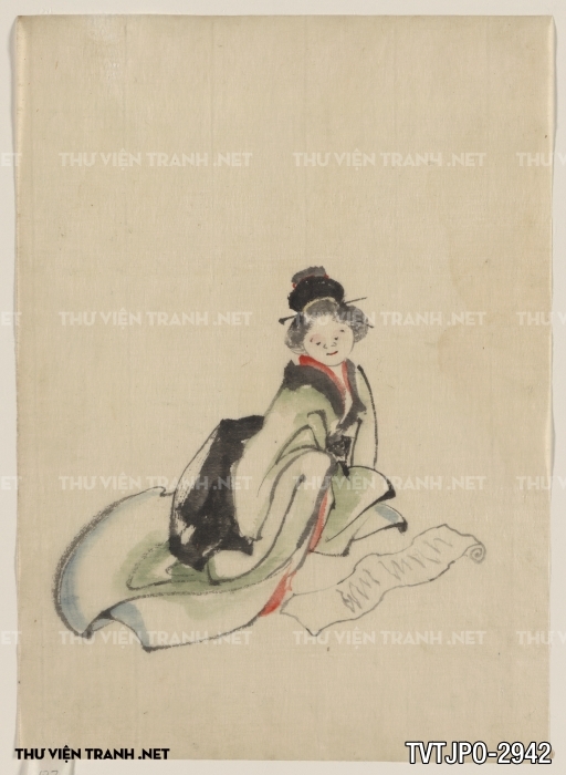 Tranh Nhật cổ Ukiyo-e vẽ tay 2