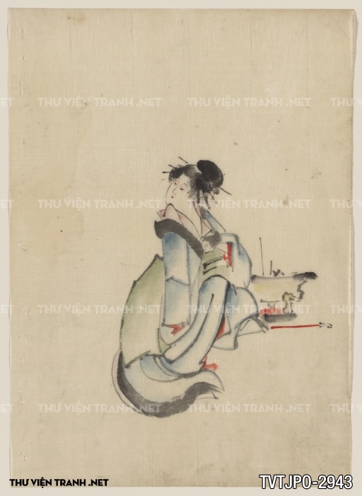 Tranh Nhật cổ Ukiyo-e vẽ tay 2