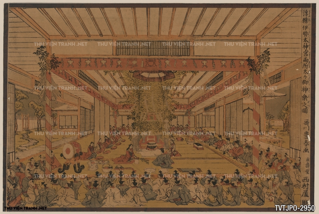 Tranh Nhật cổ Ukiyo-e vẽ tay 2