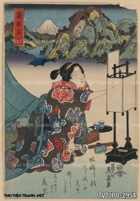 Tranh Nhật cổ Ukiyo-e vẽ tay 2