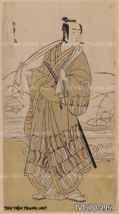Tranh Nhật cổ Ukiyo-e vẽ tay 2