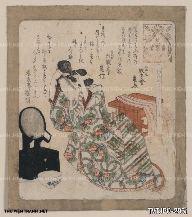 Tranh Nhật cổ Ukiyo-e vẽ tay 2