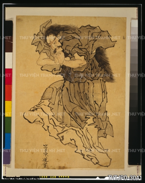 Tranh cổ Nhật Bản vẽ tay