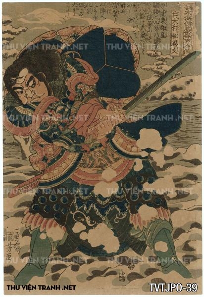 Tranh khắc gỗ cổ Nhật Bản- tác giả Utagawa Kuniyoshi