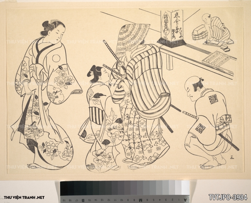 Tranh Ukiyo-e đời sống độ thị Nhật xưa