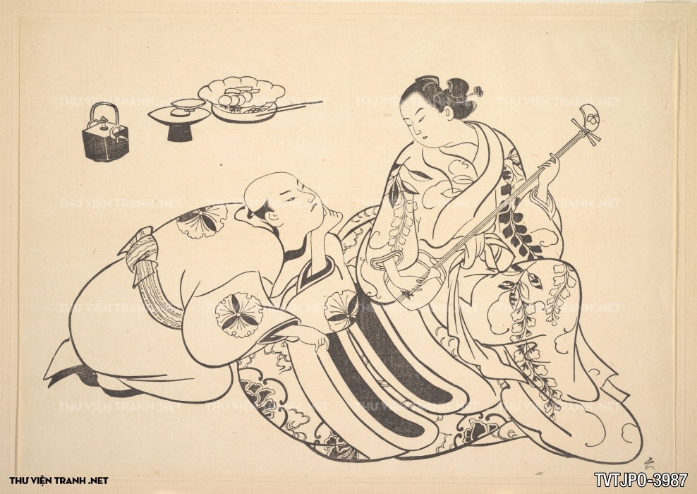 Tranh Ukiyo-e đời sống độ thị Nhật xưa