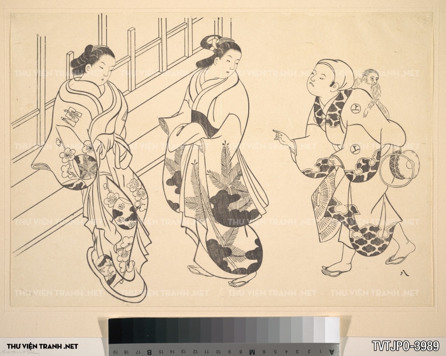 Tranh Ukiyo-e đời sống độ thị Nhật xưa
