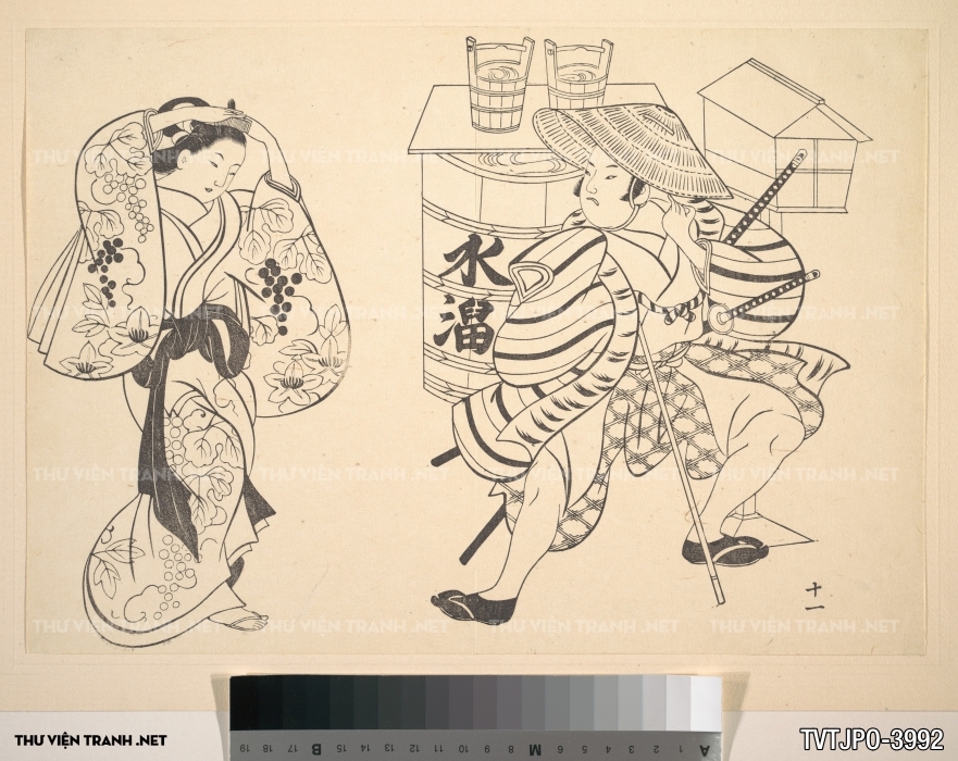 Tranh Ukiyo-e đời sống độ thị Nhật xưa