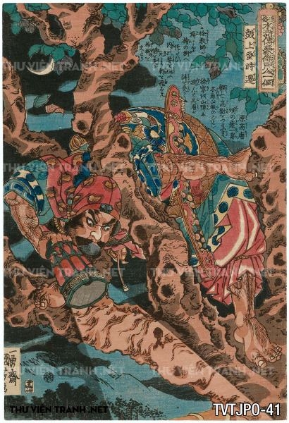 Tranh khắc gỗ cổ Nhật Bản- tác giả Utagawa Kuniyoshi