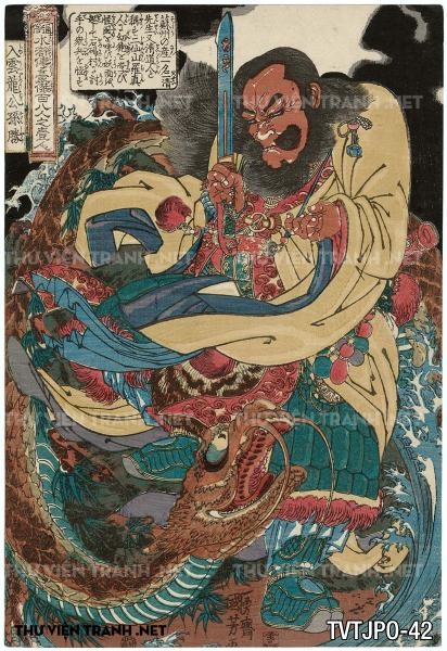 Tranh khắc gỗ cổ Nhật Bản- tác giả Utagawa Kuniyoshi