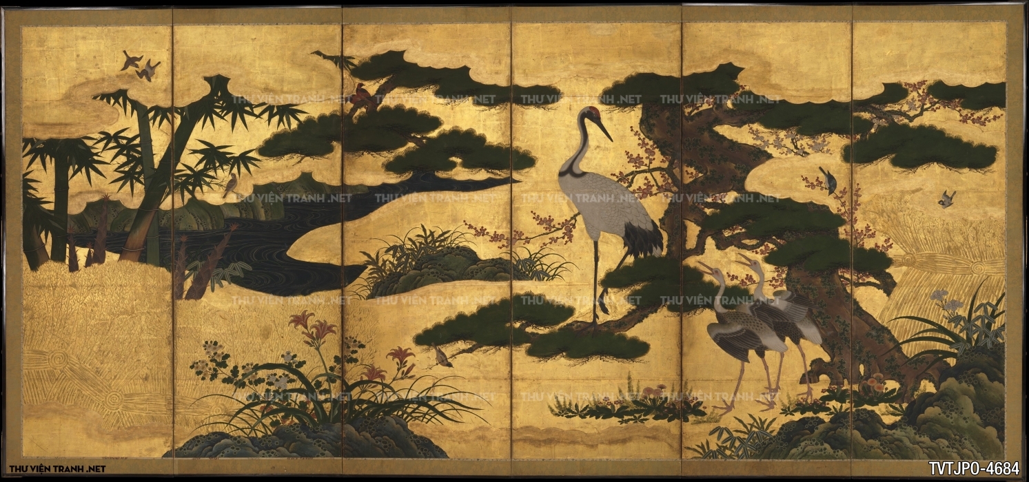 Tranh phong cách Ukiyo-e Nhật Bản cổ