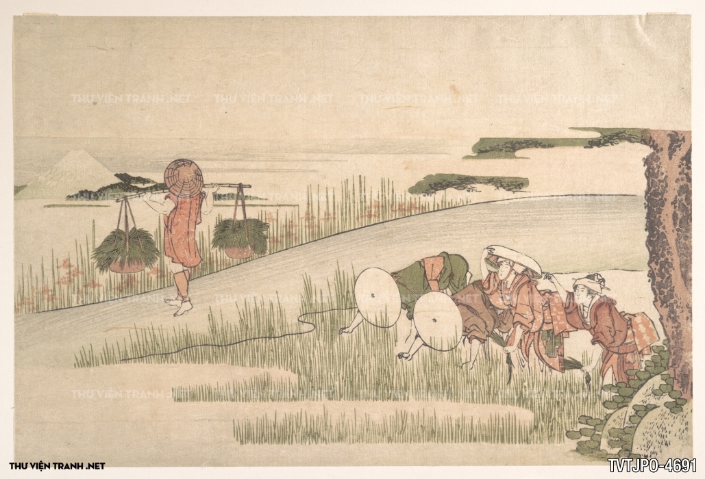 Tranh phong cách Ukiyo-e Nhật Bản cổ