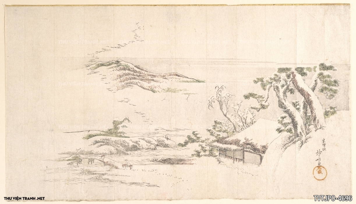 Tranh phong cách Ukiyo-e Nhật Bản cổ