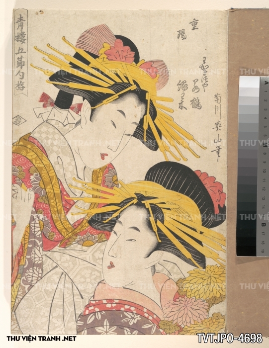 Tranh phong cách Ukiyo-e Nhật Bản cổ
