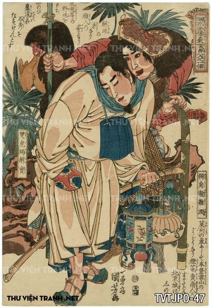 Tranh khắc gỗ cổ Nhật Bản- tác giả Utagawa Kuniyoshi