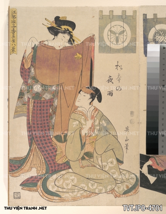 Tranh phong cách Ukiyo-e Nhật Bản cổ