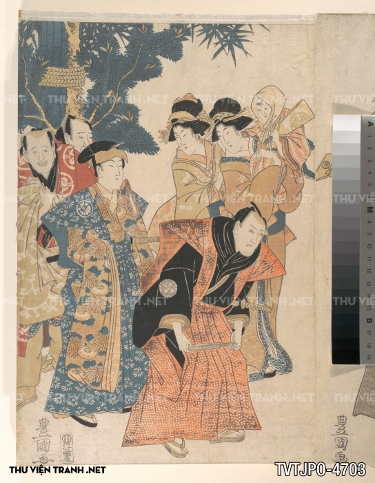 Tranh phong cách Ukiyo-e Nhật Bản cổ