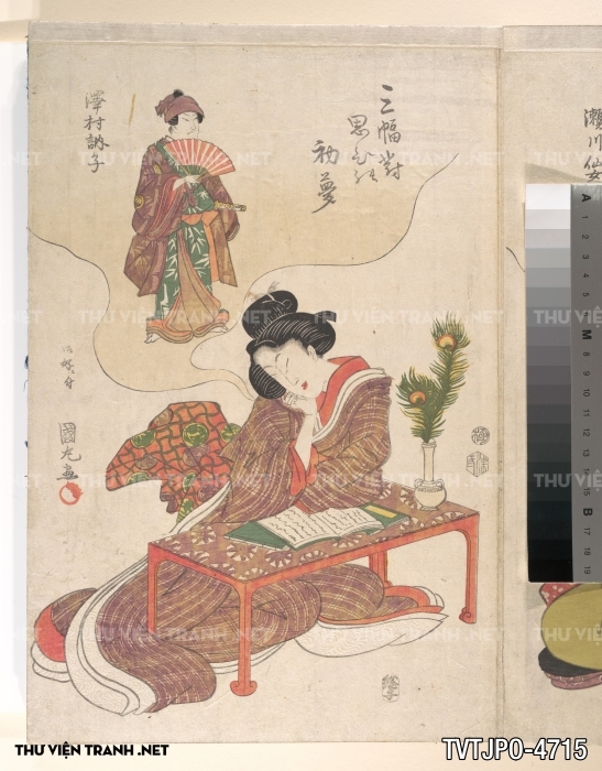 Tranh phong cách Ukiyo-e Nhật Bản cổ