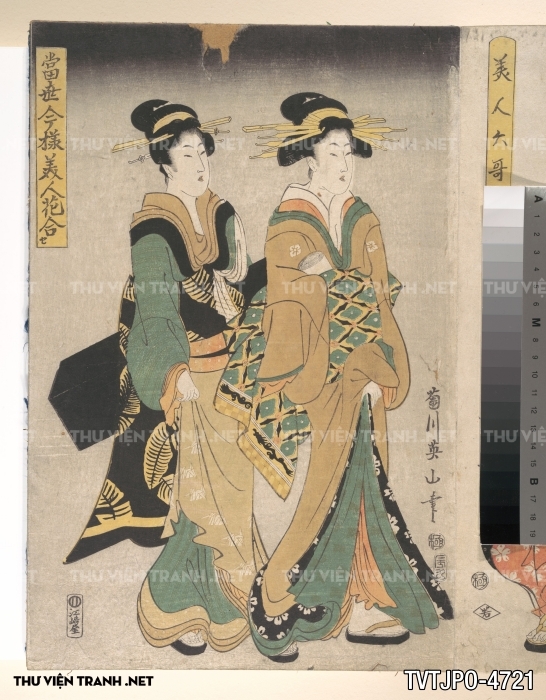 Tranh phong cách Ukiyo-e Nhật Bản cổ